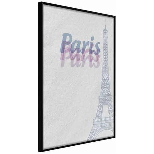  Poster - Pastel Paris 20x30