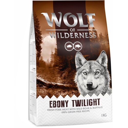 Wolf of Wilderness Povoljno! 1 kg - Ebony Twilight - divljač i bivol Slike