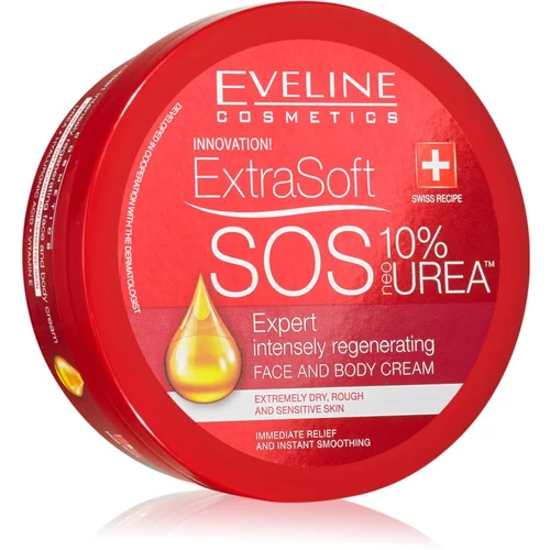 Eveline Cosmetics Extra Soft SOS intenzivna regeneracijska krema za telo in obraz 175 ml