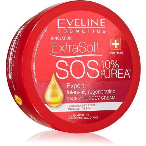 Eveline Cosmetics Extra Soft SOS krema za intenzivnu regeneraciju za tijelo i lice 175 ml Slike