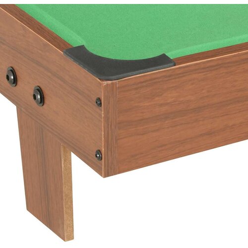 VidaXL Mini biljarski stol 92 x 52 x 19 cm smeđe-zeleni Slike
