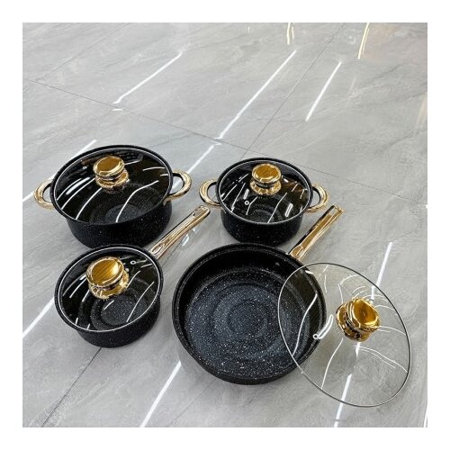  Kostchen Marble Black 8-delni set posuđa ( KLK2688 ) Slike