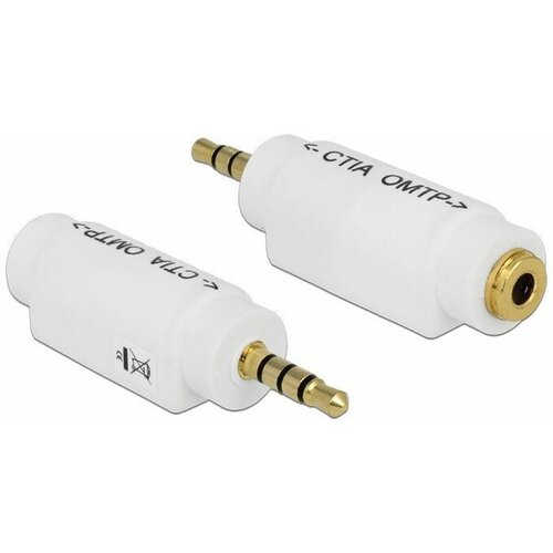 Delock adapter - avdio Jack 3,5M 4-pin CTIA -Jack 3,5Ž 4-pin OMTP 65590 Slike