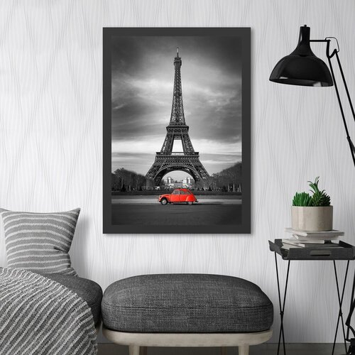 Wallity uramljena slika eiffel tower, 55x75 cm Cene