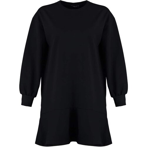 Trendyol Black Knitted Mini Dress Slike