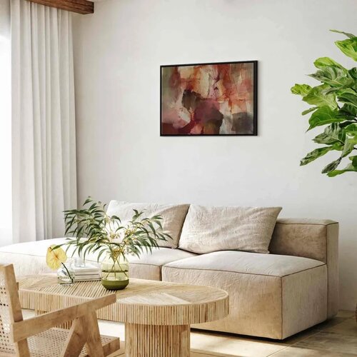  Slika - Spring composition – transparencies and forms in watercolor style 90x60 Cene
