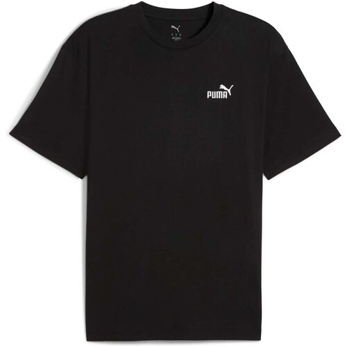 Puma Majice s kratkimi rokavi Ess Relaxed Small No. 1 Logo Tee Črna Slike