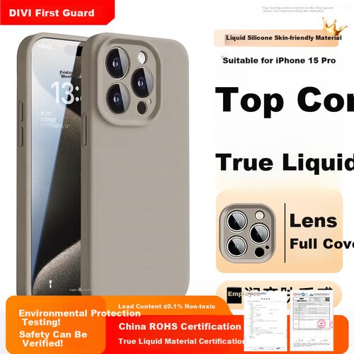  Divi Maska za mobilni telefon iPhone 15 Pro, Siva Cene