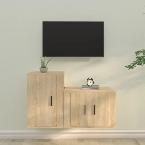  2-dijelni set TV ormarića boja hrasta sonome konstruirano drvo