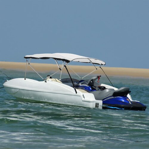 VidaXL Tenda bimini s 3 luka i mrežastim zidovima 183x(185-198)x137 cm Slike