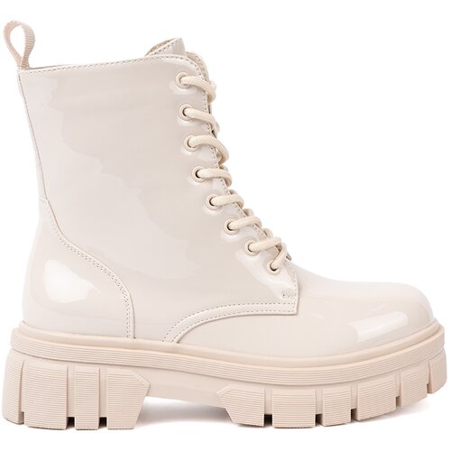Shelvt Stylish lacquered workers in a light beige shade Slike