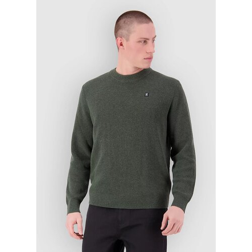 Mons Royale Wanaka Merino Knit Pulover dark pine Slike