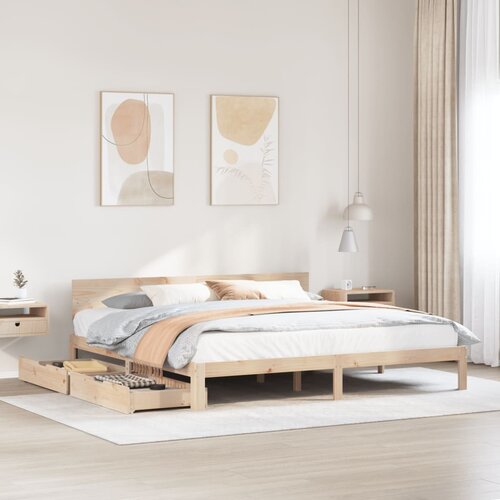 VidaXL Okvir kreveta s ladicama bez madraca 180x200 cm Slike