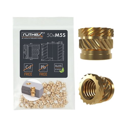 Umetak Threaded Inserts M5S (50 pieces), M5Sx5.8 Cene