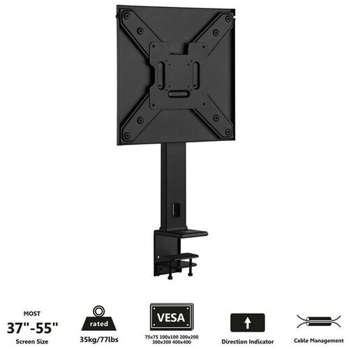 Ewent EW1543 Desk Clamp 37 -55 Black, nosilec Cene