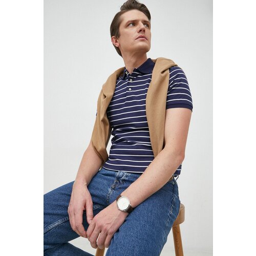 Polo Ralph Lauren Bombažen polo mornarsko modra barva Slike