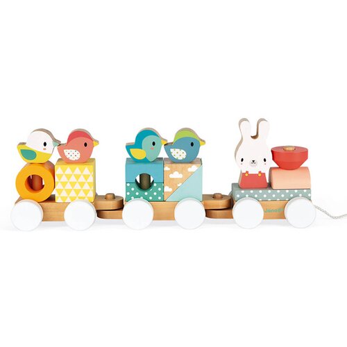 Janod Wooden Train vlakić od drva 12 m+ 1 kom Slike