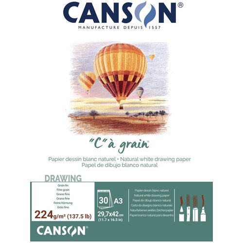 Canson Pad Càgrain A3 224 g White Skicirka Cene