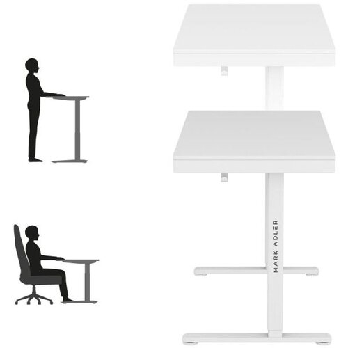 Leader 8.2 Bijeli električni stol 120 cm Slike