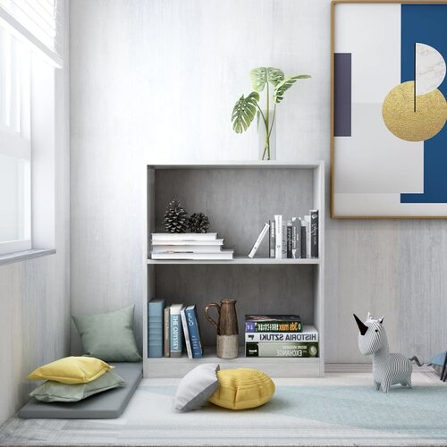 vidaXL knjižna polica betonsko siva 60x24x74,5 cm iverna plošča Cene