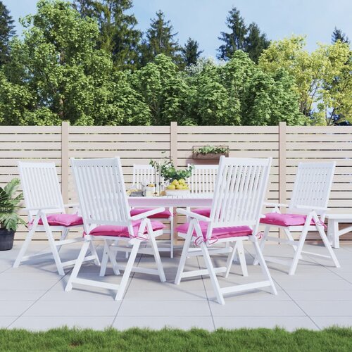VidaXL Blazine za stole 6 kosov roza 40x40x7 cm blago Slike