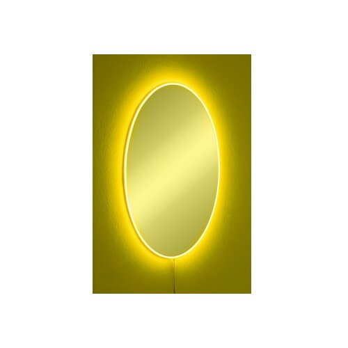HANAH HOME ogledalo sa led osvetljenjem elliptical single 30x40 cm yellow Cene