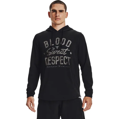 Under Armour Mikina Project Rock Terry Bsr Hoodie Black M