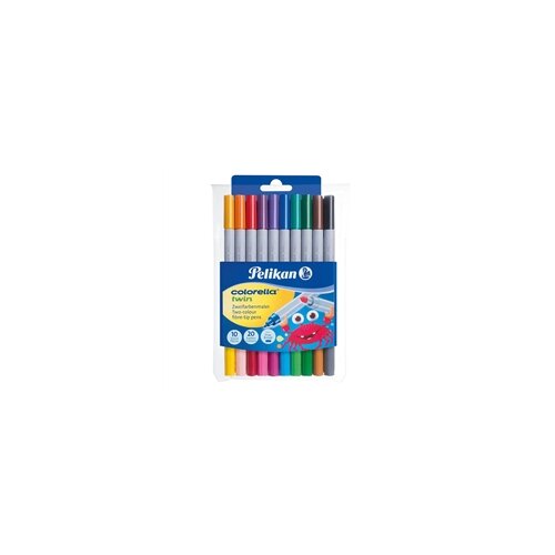 Pelikan Flomasteri Colorella Twin 304/10, obostrani, 10 kom Slike