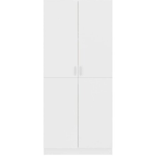  Ormar bijeli 80 x 52 x 180 cm od konstruiranog drva Slike