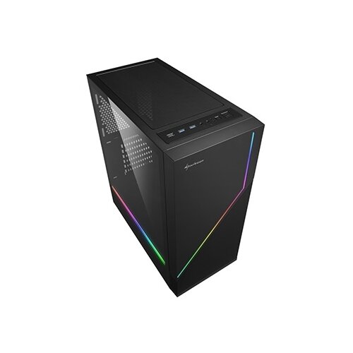 Sharkoon Kući&amp;scaron;te gaming, FLOW, RGB, ATX, 1x120mm fan, Tempered Glass Slike