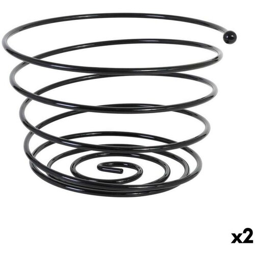 Posuda za Voće Viejo Valle Crna Spirala &Oslash; 26 x 17 cm (2 kom.) Cijene