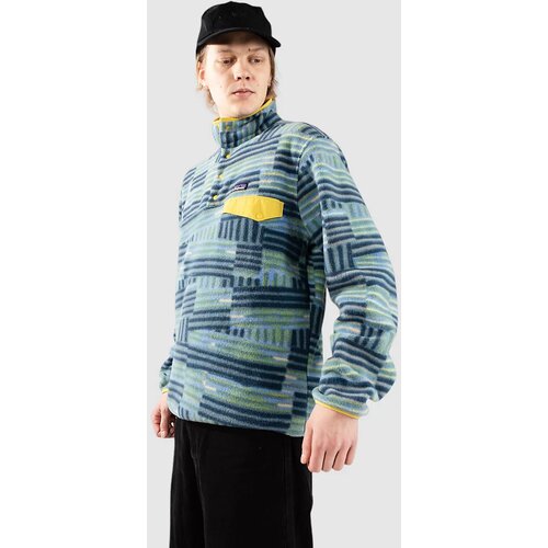 Patagonia LW Synch Snap-T Half-Zip Pulover iz flisa quilty fitz / wetland blue Cene