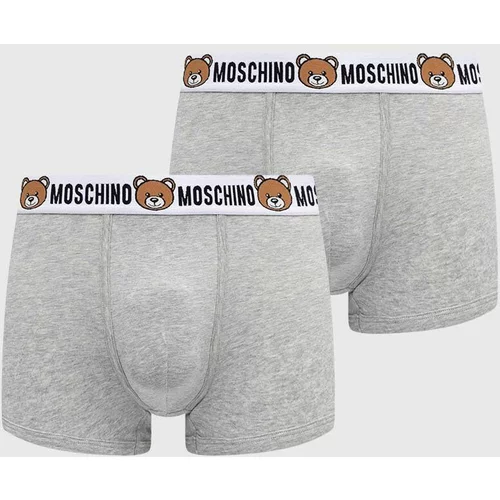 Moschino Underwear Bokserice 2-pack za muškarce, boja: siva, 13874402