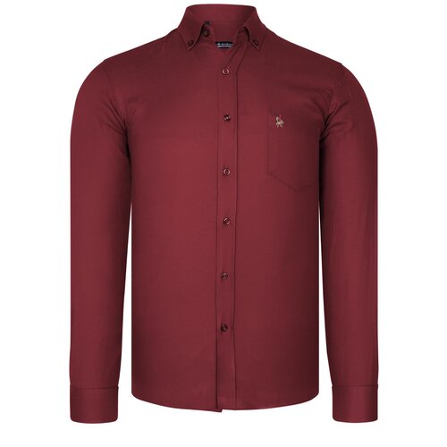 Dewberry G785 MENS SHIRT-BURGUNDY Slike