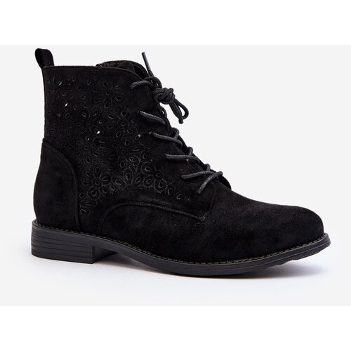 S. BARSKI Women's Boots with Pattern Black S.Barski Cene