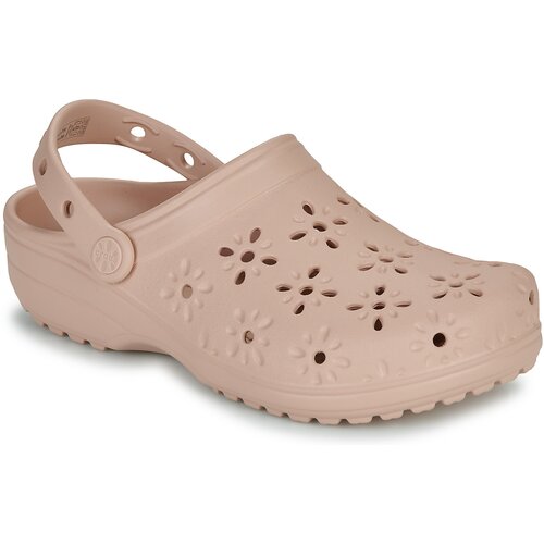 Crocs Classic Floral Cut Out Clog Bež Slike