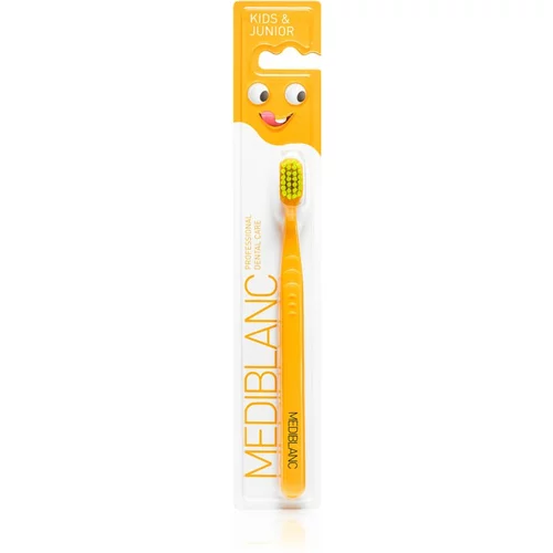 MEDIBLANC KIDS & JUNIOR Ultra Soft dječja četkica za zube Orange 1 kom