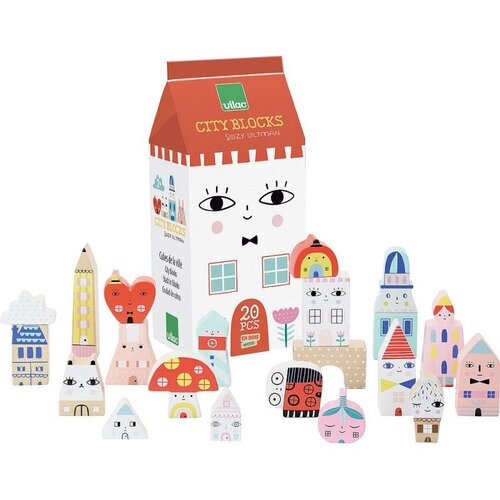 Vilac Drvene kocke "Mini grad" Cene