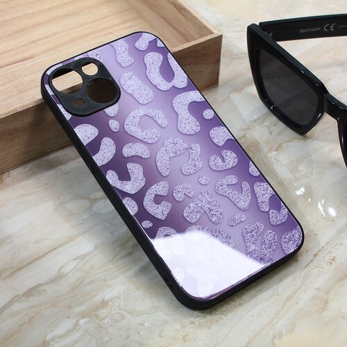  Torbica shiny glass za iphone 14 6.1 ljubicasta Slike