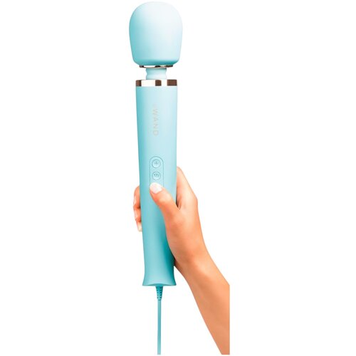 Le Wand Plug-In masažni vibrator , svetlo moder Slike