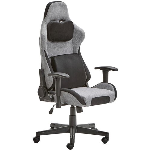 Livetastic GAMING STOL umetna masa, tekstil siva, črna Cene