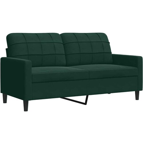  3-dijelni set sofa s jastucima tamnozeleni bar&amp;scaron;unasti Slike
