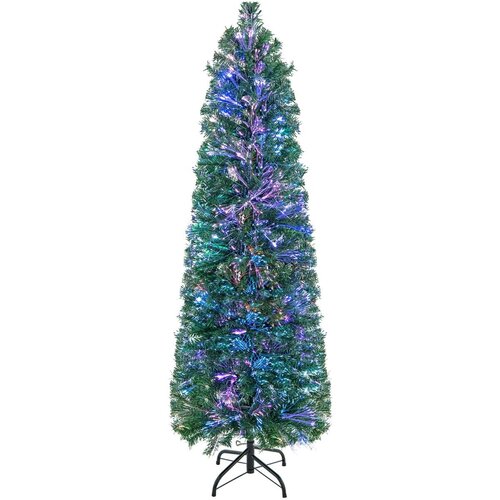 Costway Umetno božično drevo z razsvetljavo iz optičnih vlaken 180 cm, (5000073808) Cene