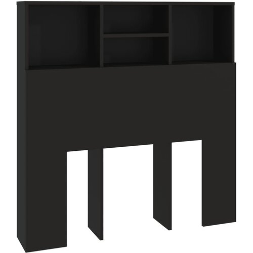 Maison Chic vzglavna omarica - nočna omarica - posteljna omarica črna 100x19x103,5 cm, (21704976) Slike