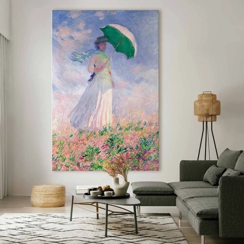  XXL slika - Claude Monet &amp;ndash; Woman with a Parasol facing right 173x260 Slike