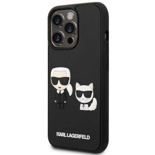 Karl Lagerfeld KLHCP14L3DRKCK za iphone 14 pro črna trda zaščita - full bodies 3D Cene
