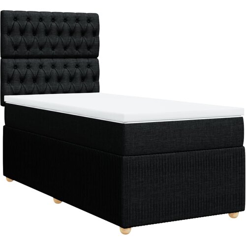 Maison Chic Box spring postelja - Vzmetna postelja z vzmetnico črna 90x200 cm blago SL23943, (21879684) Cene