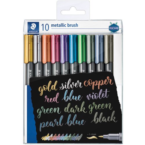 Marker 1-6mm pk10 metallic brush design journey staedtler 8321 tb10 sortirano blister Cene