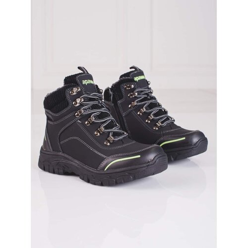 SHELOVET Black boys&amp;#039; trekking shoes Shelovet Slike