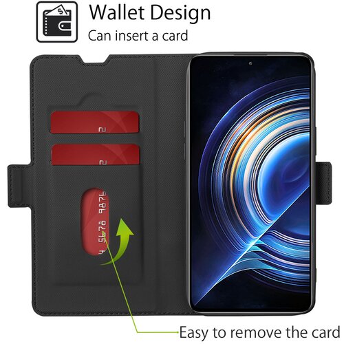 INF Za&amp;scaron;čitni ovitek iz PU usnja za Redmi Note 14 4G - črn, (21751854) Slike